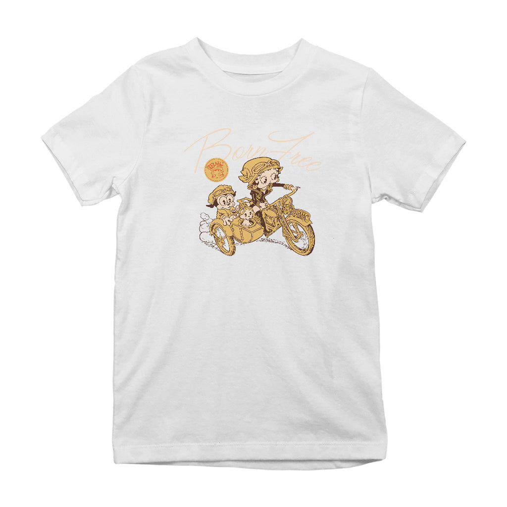Betty Boop Born Free Kids T-Shirt-Betty Boop Shop