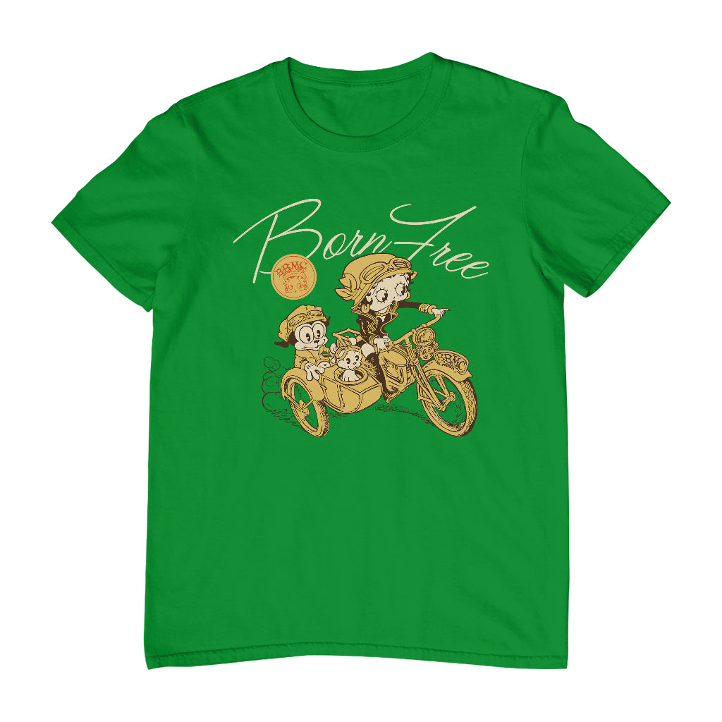 Betty Boop Born Free Men's T-Shirt-Betty Boop Shop