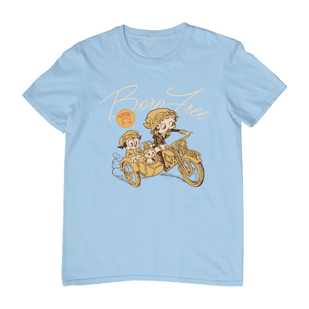 Betty Boop Born Free Men's T-Shirt-Betty Boop Shop