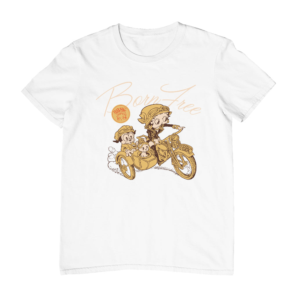 Betty Boop Born Free Men's T-Shirt-Betty Boop Shop