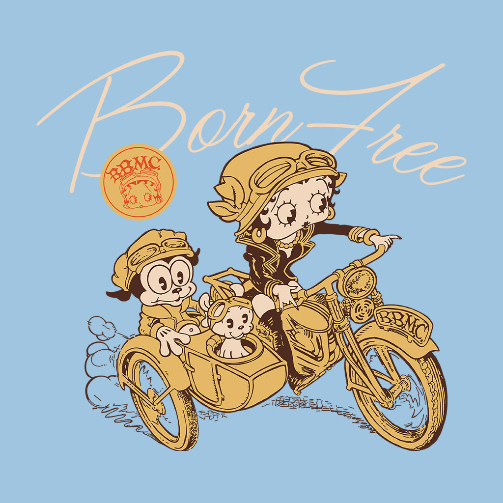 Betty Boop Born Free Men's Sweatshirt-Betty Boop Shop