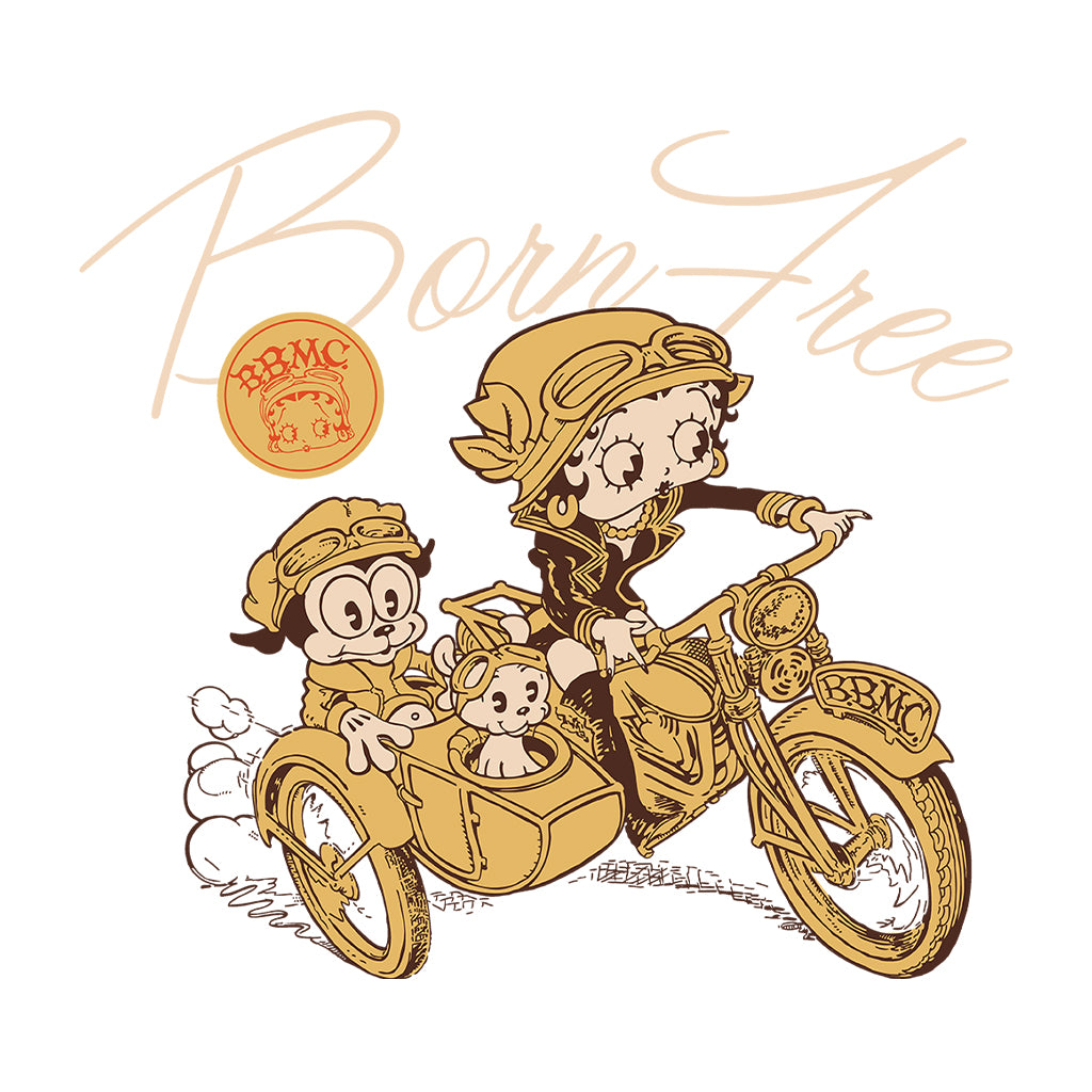 Betty Boop Born Free Men's T-Shirt-Betty Boop Shop