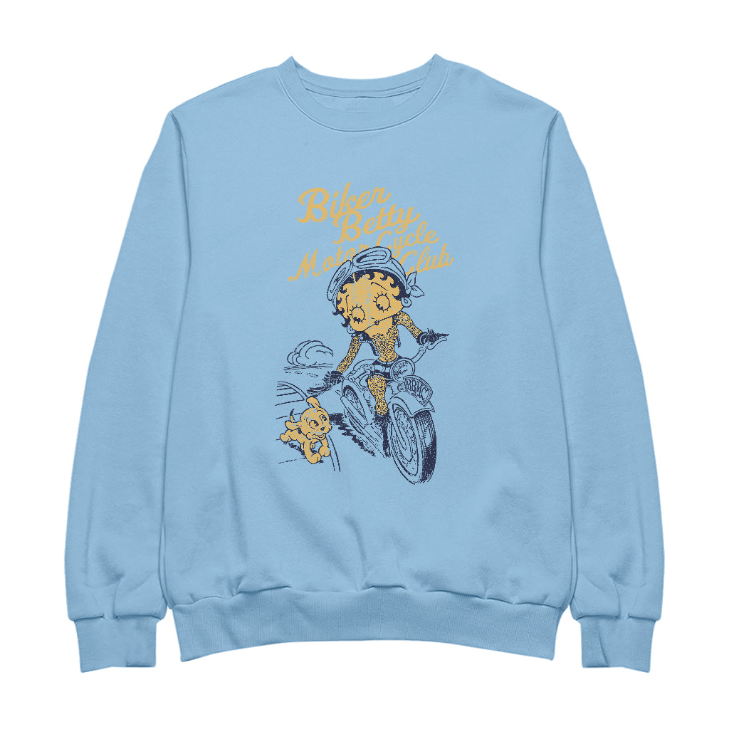 Betty Boop Motor Cycle Club Men's Sweatshirt-Betty Boop Shop