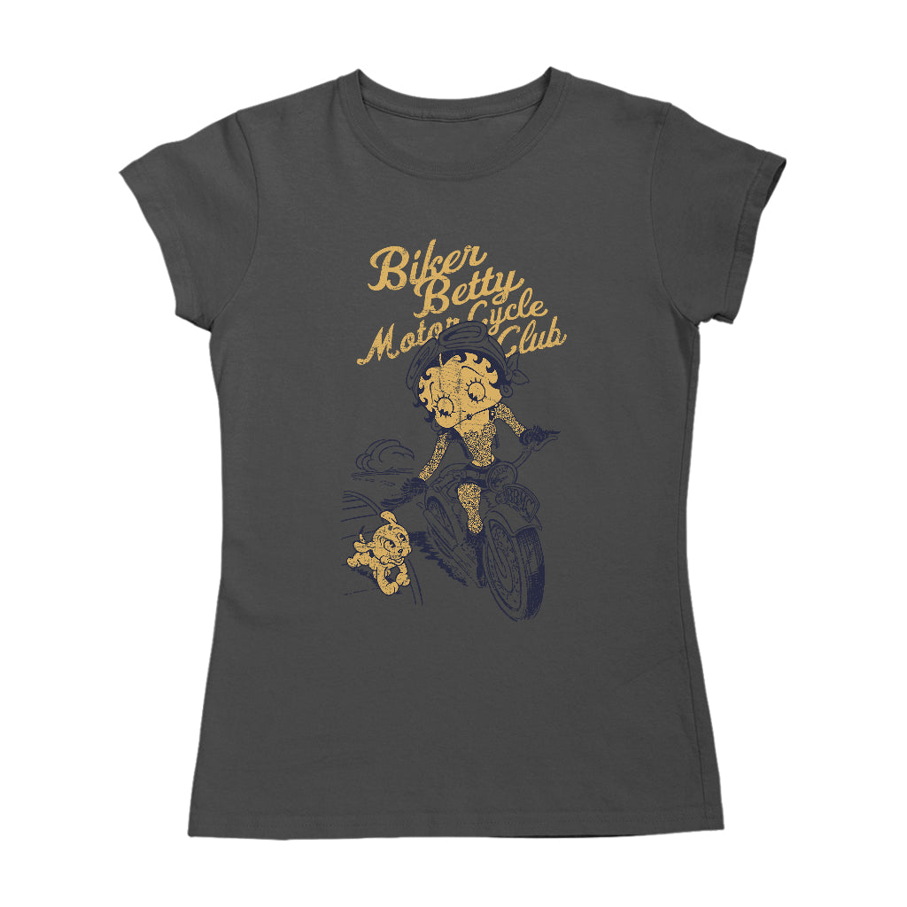 Betty Boop Motor Cycle Club Women's T-Shirt-Betty Boop Shop