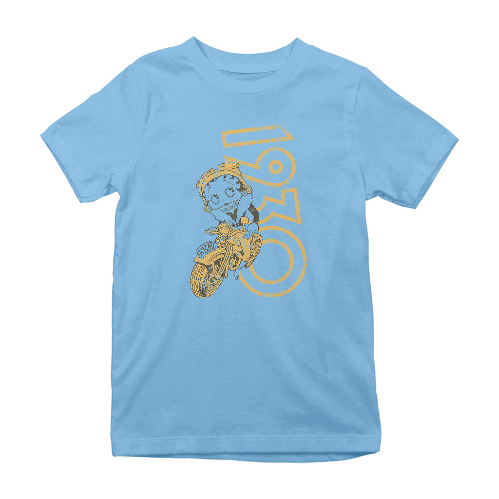 Betty Boop 1930s Biker Kids T-Shirt-Betty Boop Shop