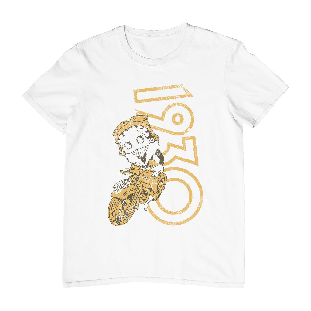 Betty Boop 1930s Biker Men's T-Shirt-Betty Boop Shop