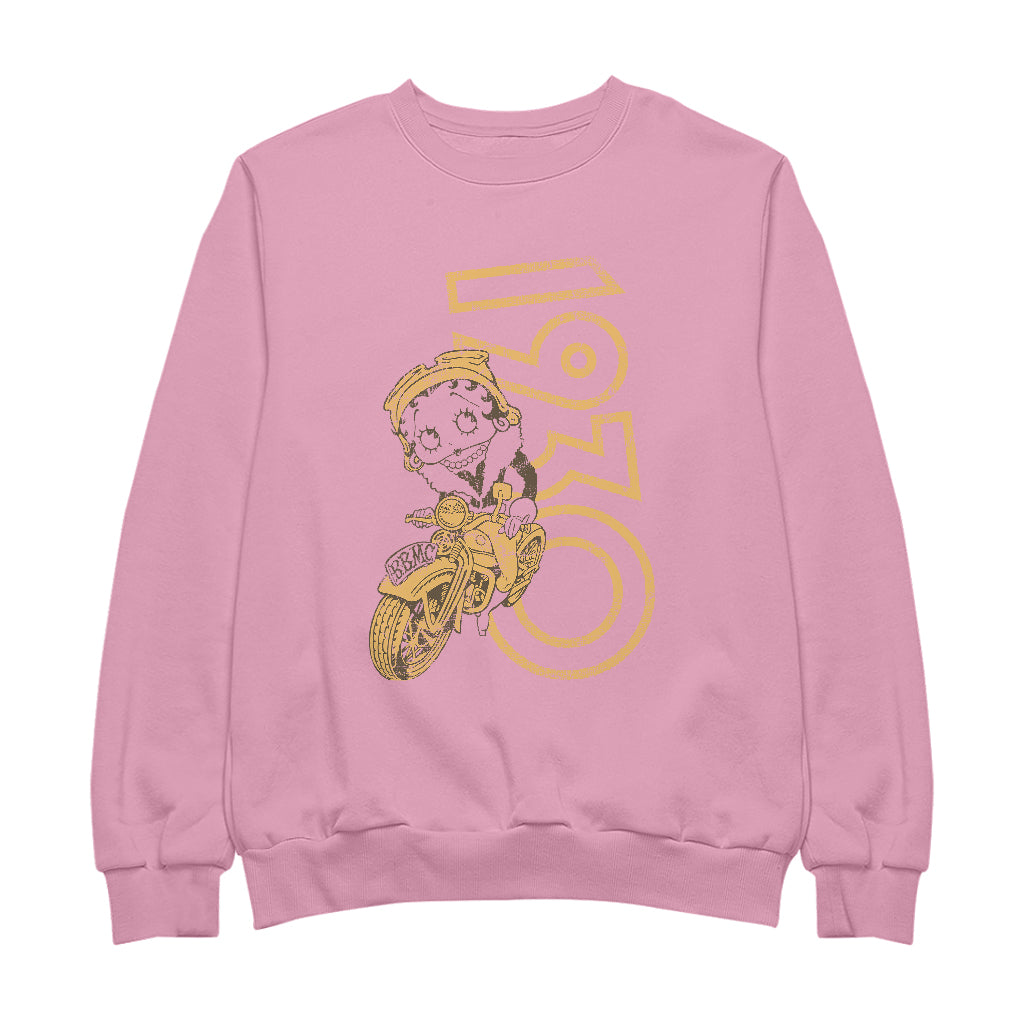 Betty Boop 1930s Biker Women's Sweatshirt-Betty Boop Shop