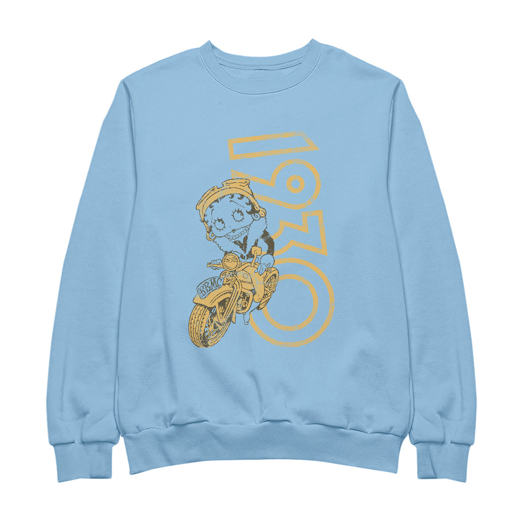 Betty Boop 1930s Biker Women's Sweatshirt-Betty Boop Shop