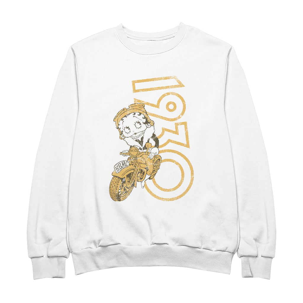 Betty Boop 1930s Biker Women's Sweatshirt-Betty Boop Shop