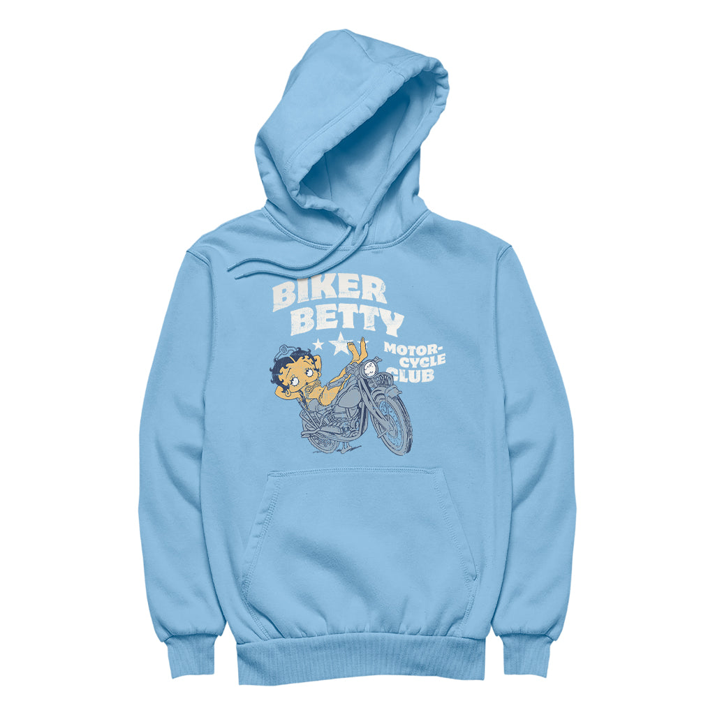 Betty Boop Bikini Biker Betty Men's Hooded Sweatshirt-Betty Boop Shop