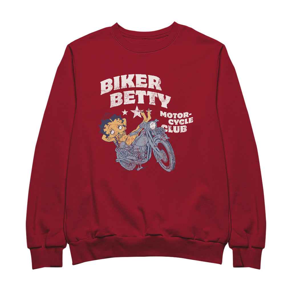 Betty Boop Bikini Biker Betty Women's Sweatshirt-Betty Boop Shop