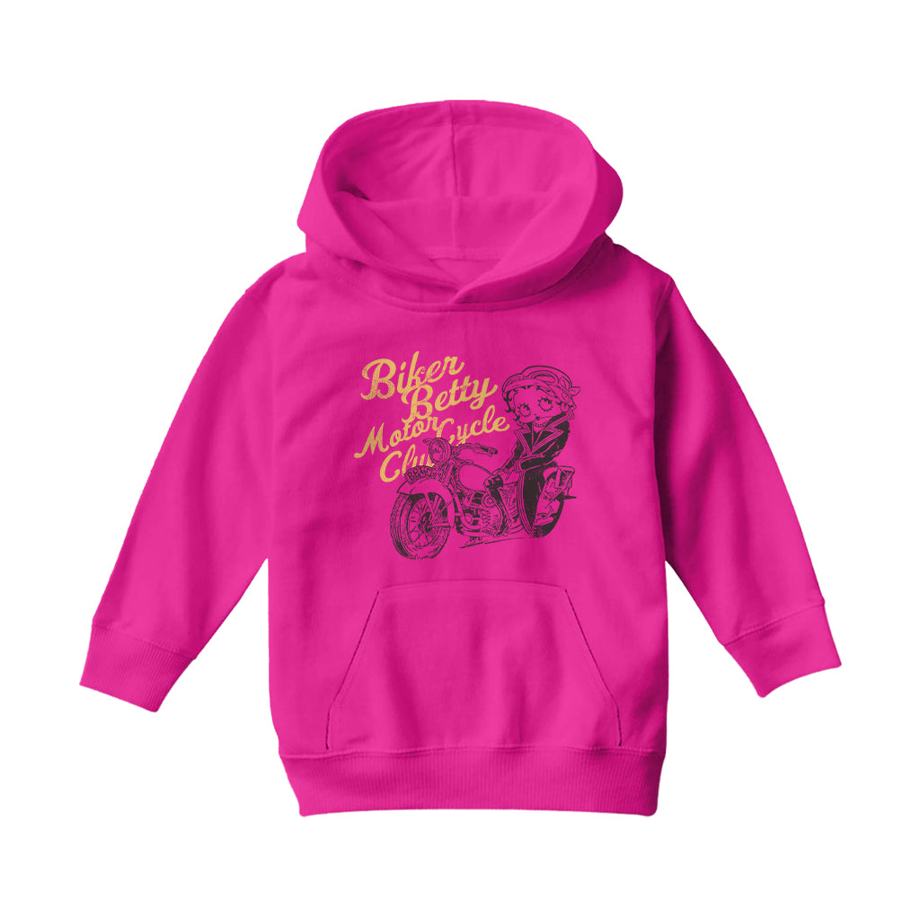 Betty Boop BBMC Biker Betty Kids Hooded Sweatshirt-Betty Boop Shop