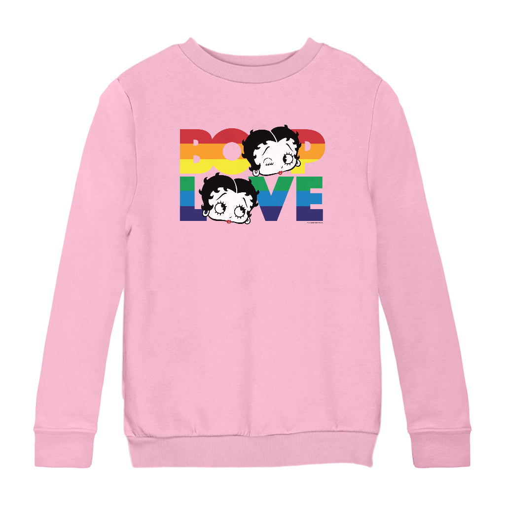 Betty Boop Love Pride Kids Sweatshirt