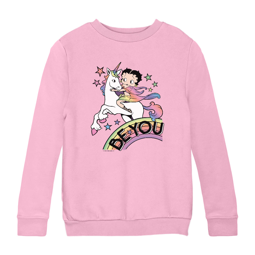Betty Boop Be You Pride Kids Sweatshirt