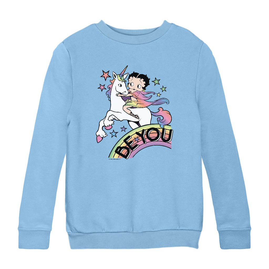Betty Boop Be You Pride Kids Sweatshirt-Betty Boop Shop