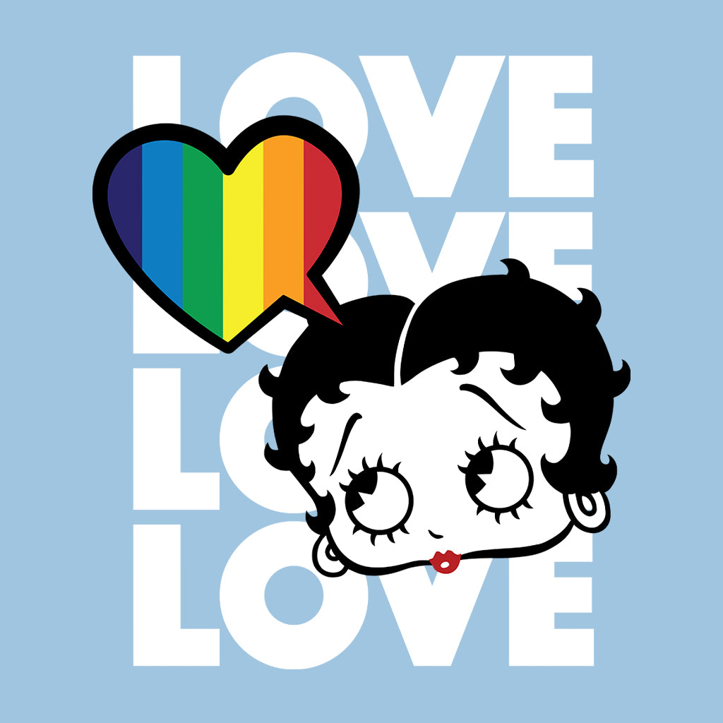 Betty Boop Pride Love Love Love Love Women's Hooded Sweatshirt-Betty Boop Shop