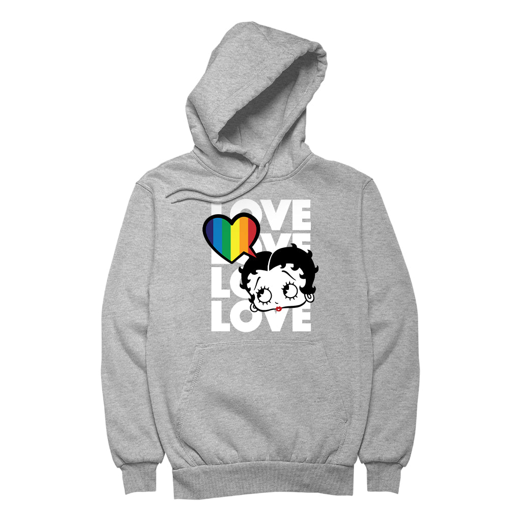 Betty Boop Pride Love Love Love Love Women's Hooded Sweatshirt