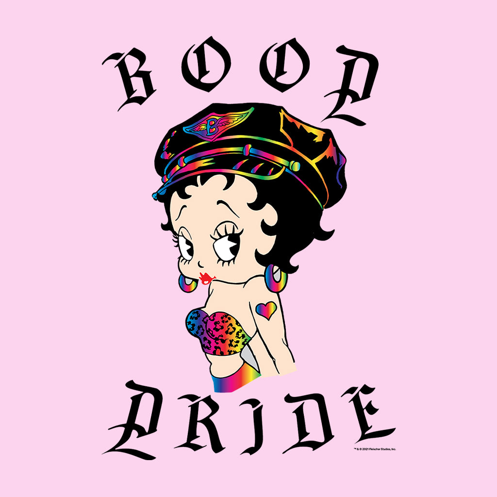 Betty Boop Rainbow Pride Women's Hooded Sweatshirt-Betty Boop Shop