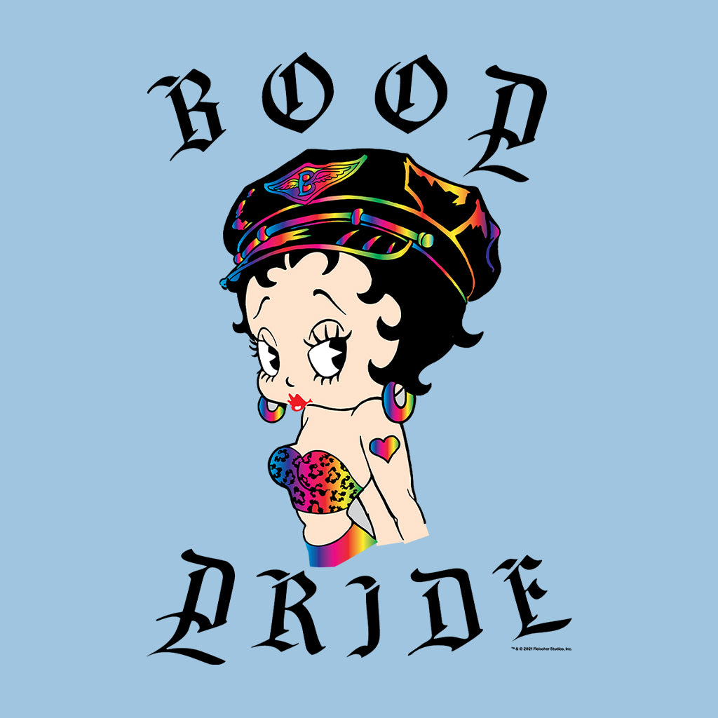 Betty Boop Rainbow Pride Kids Hooded Sweatshirt-Betty Boop Shop
