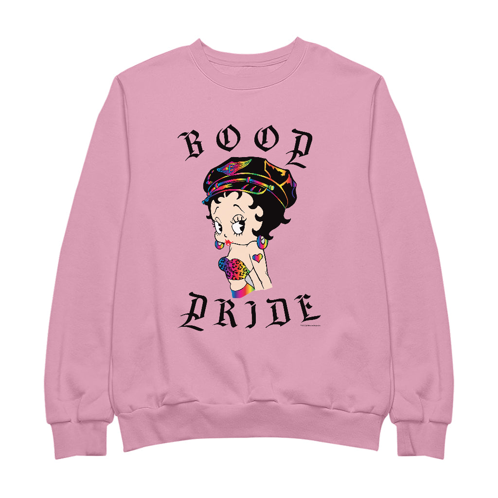 Betty Boop Rainbow Pride Women's Sweatshirt-Betty Boop Shop