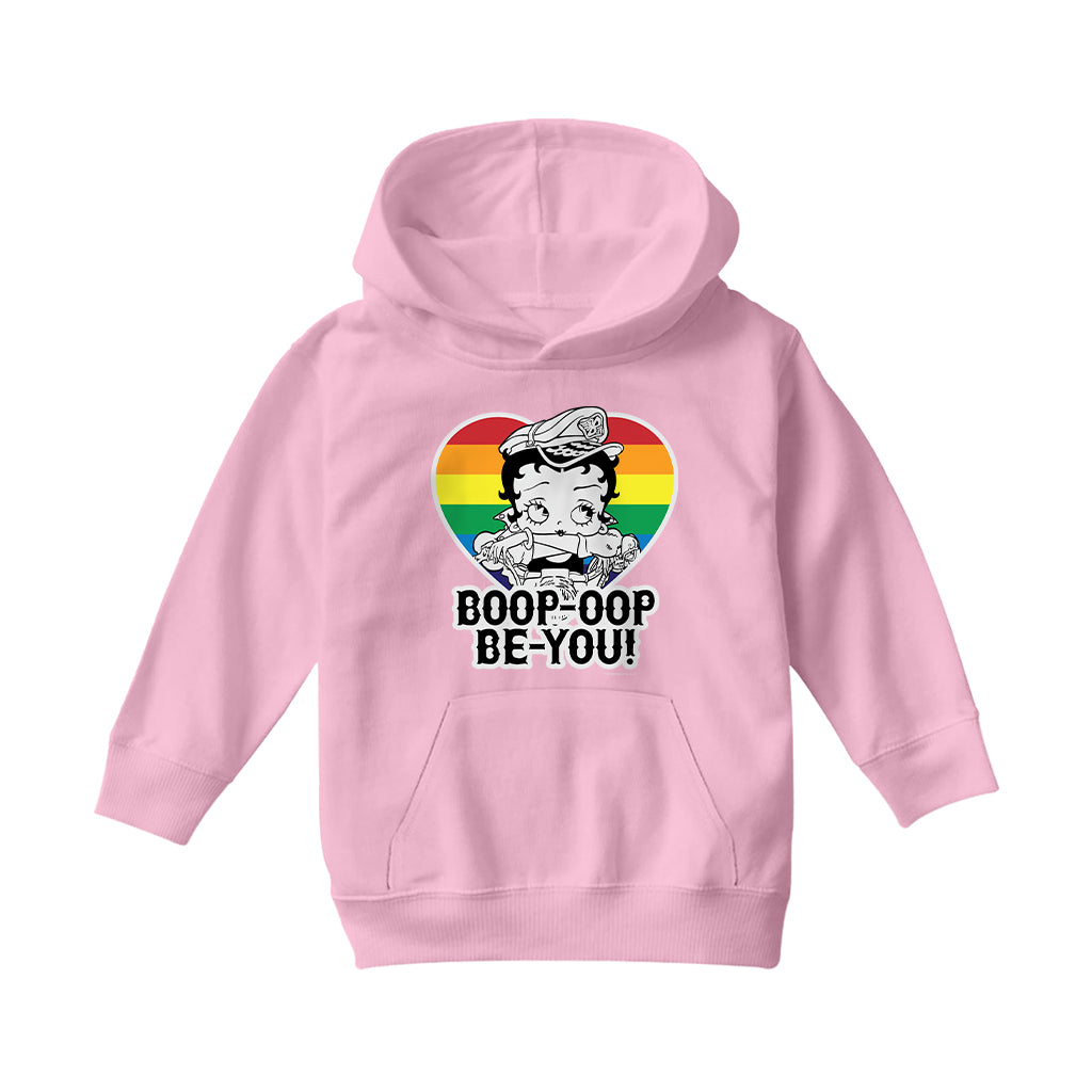 Betty Boop Pride Oop Be You Kids Hooded Sweatshirt