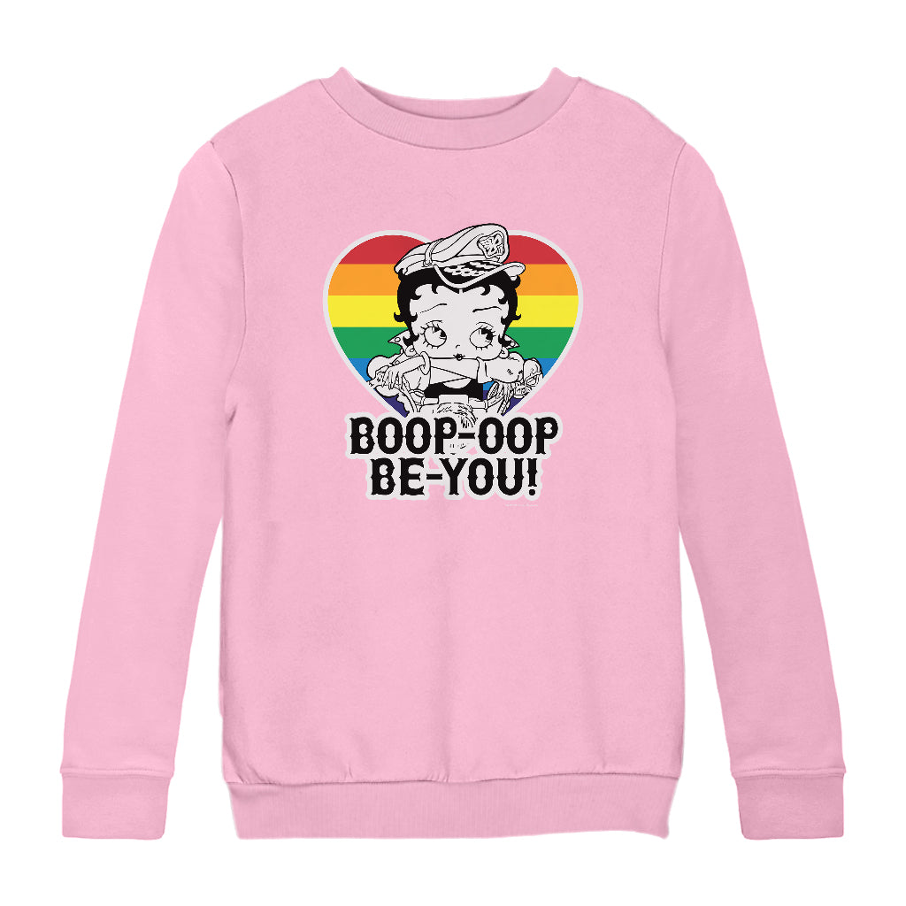 Betty Boop Pride Oop Be You Kids Sweatshirt