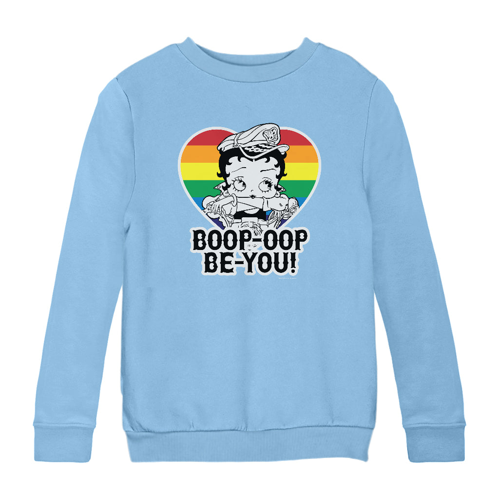 Betty Boop Pride Oop Be You Kids Sweatshirt-Betty Boop Shop