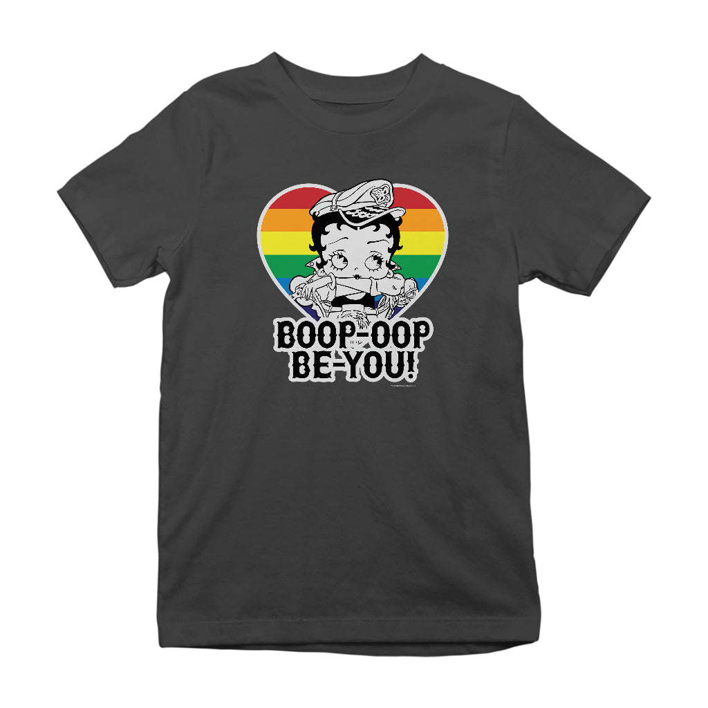 Betty Boop Pride Oop Be You Kids T-Shirt-Betty Boop Shop
