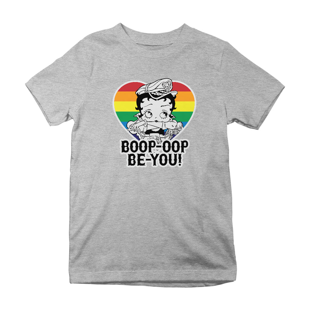 Betty Boop Pride Oop Be You Kids T-Shirt