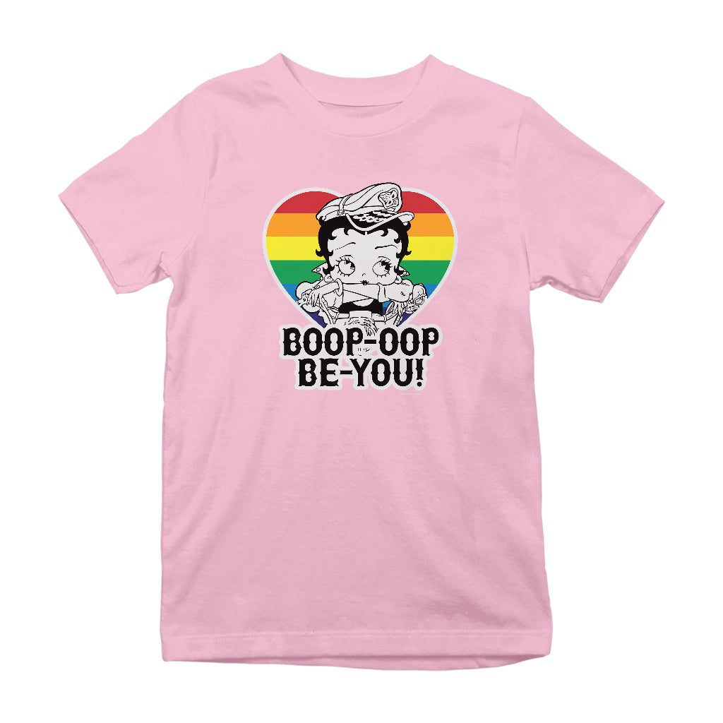 Betty Boop Pride Oop Be You Kids T-Shirt-Betty Boop Shop