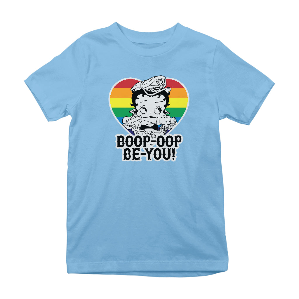 Betty Boop Pride Oop Be You Kids T-Shirt-Betty Boop Shop