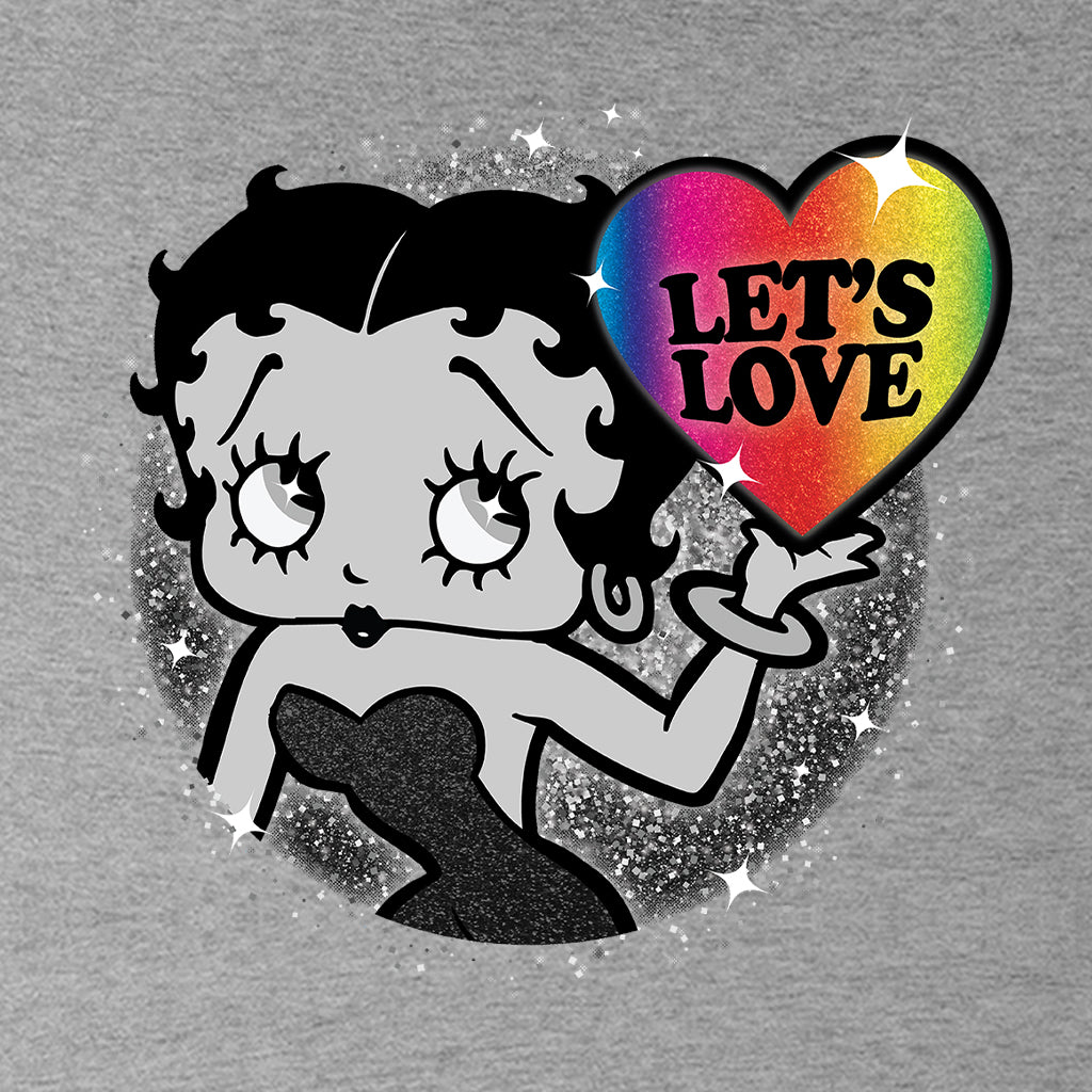 Betty Boop Let's Love Men's Hooded Sweatshirt-Betty Boop Shop