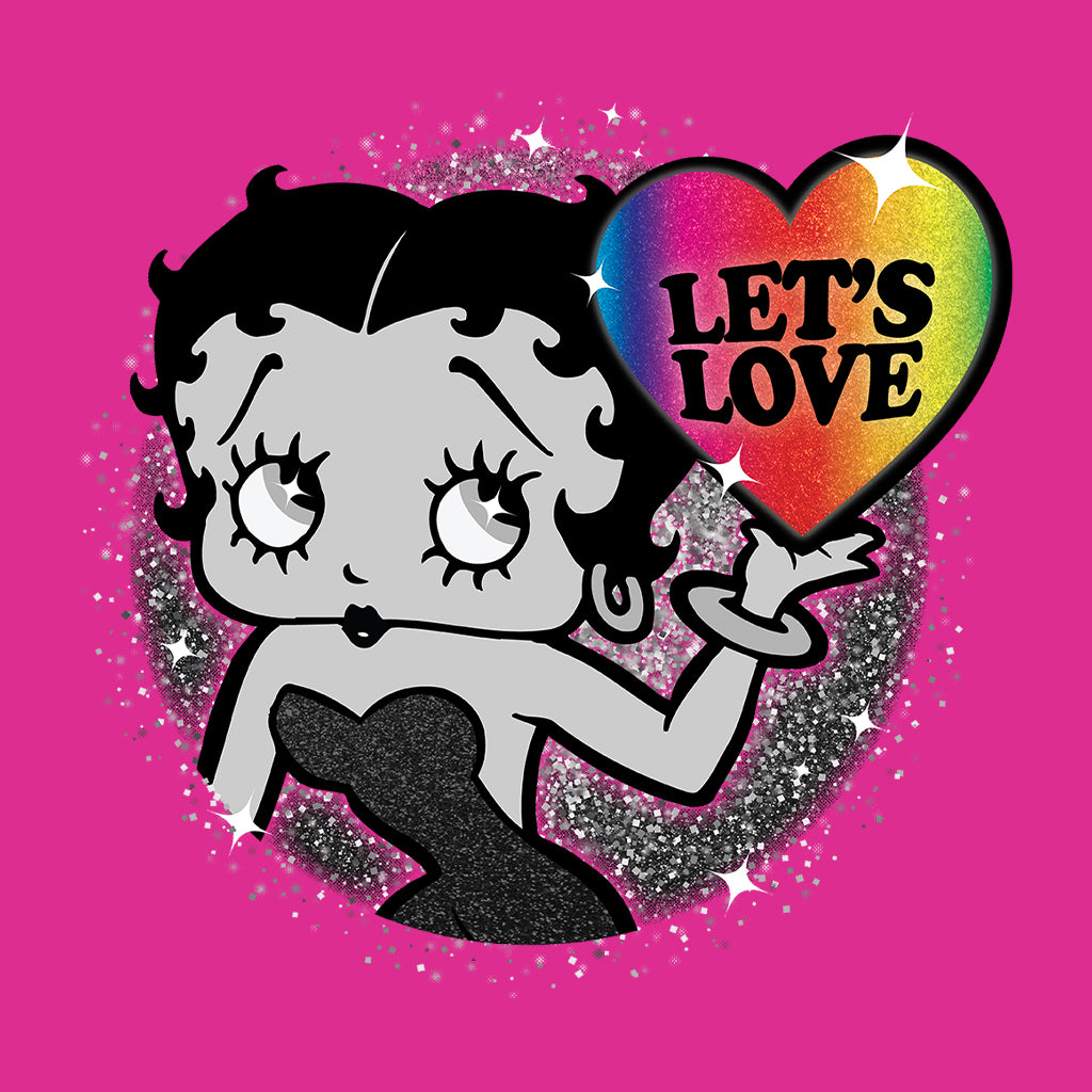 Betty Boop Let's Love Men's Hooded Sweatshirt-Betty Boop Shop