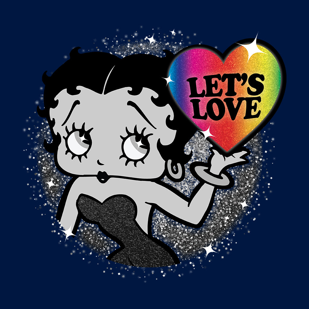 Betty Boop Let's Love Men's Hooded Sweatshirt-Betty Boop Shop