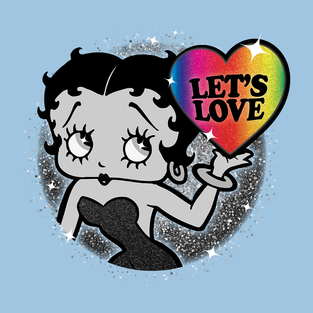 Betty Boop Let's Love Men's Hooded Sweatshirt-Betty Boop Shop