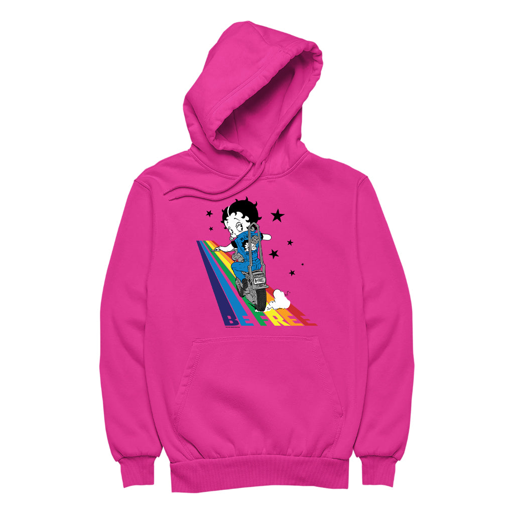 Betty Boop Pride Be Free Women's Hooded Sweatshirt-Betty Boop Shop