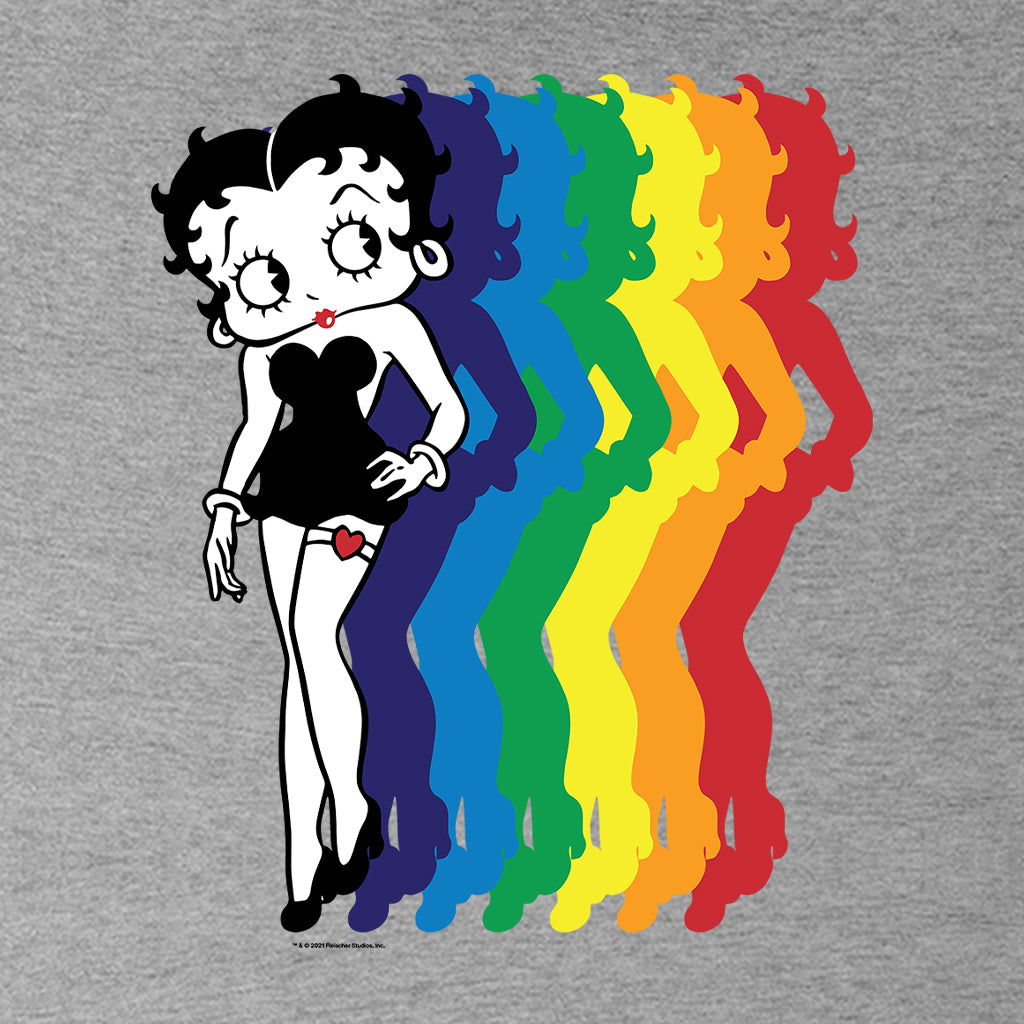 Betty Boop Pride Rainbow Blend Kids Hooded Sweatshirt-Betty Boop Shop