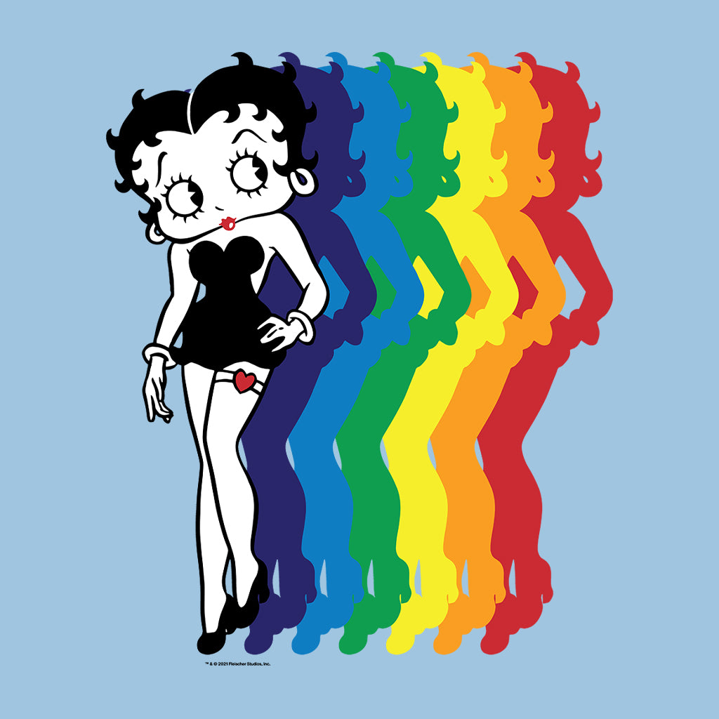 Betty Boop Pride Rainbow Blend Kids Hooded Sweatshirt-Betty Boop Shop