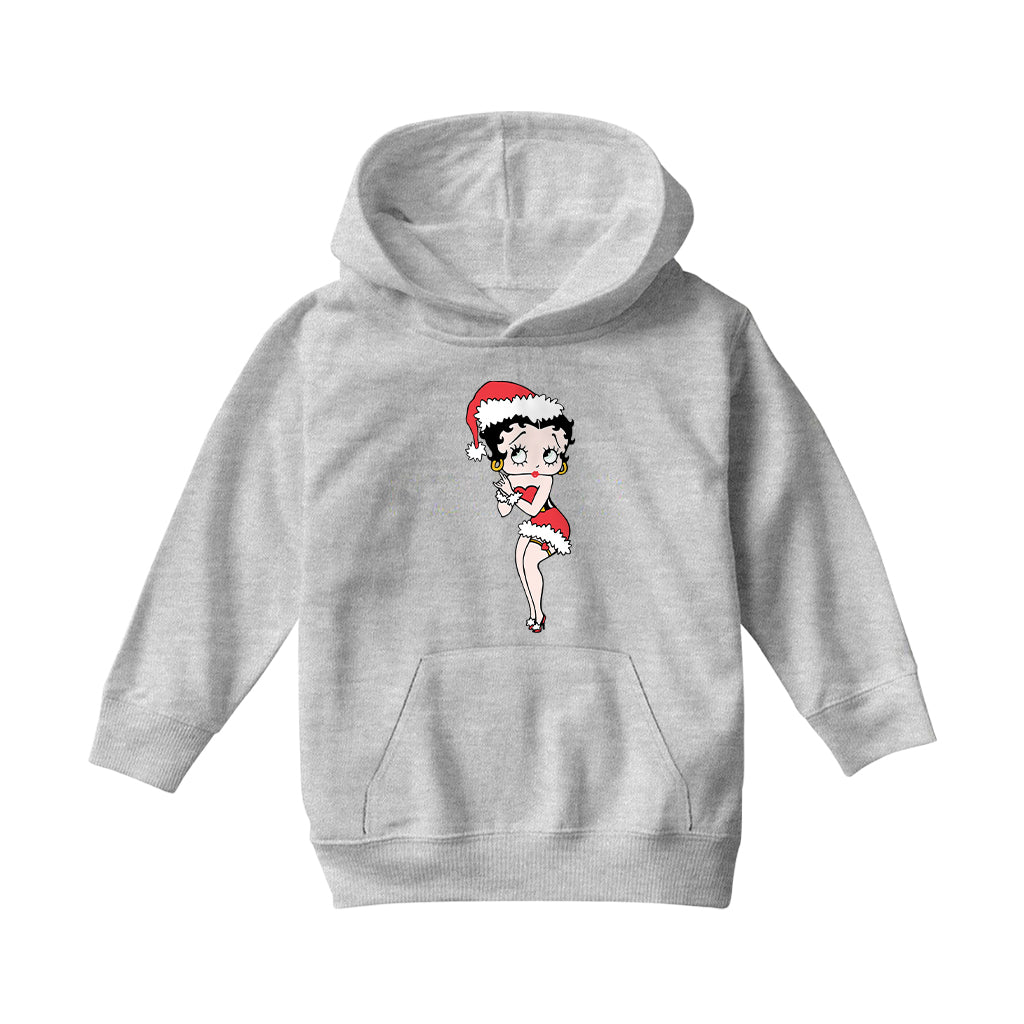 Betty Boop Christmas Wishing Kids Hooded Sweatshirt-Betty Boop Shop