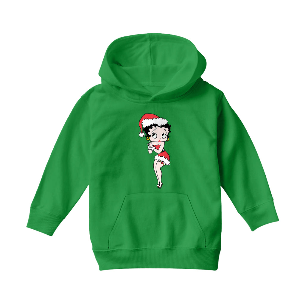Betty Boop Christmas Wishing Kids Hooded Sweatshirt-Betty Boop Shop
