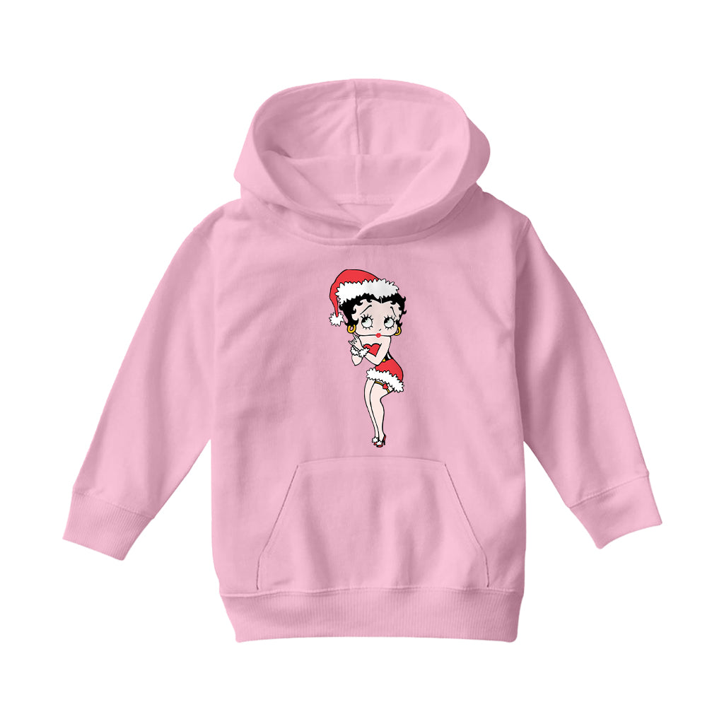 Betty Boop Christmas Wishing Kids Hooded Sweatshirt