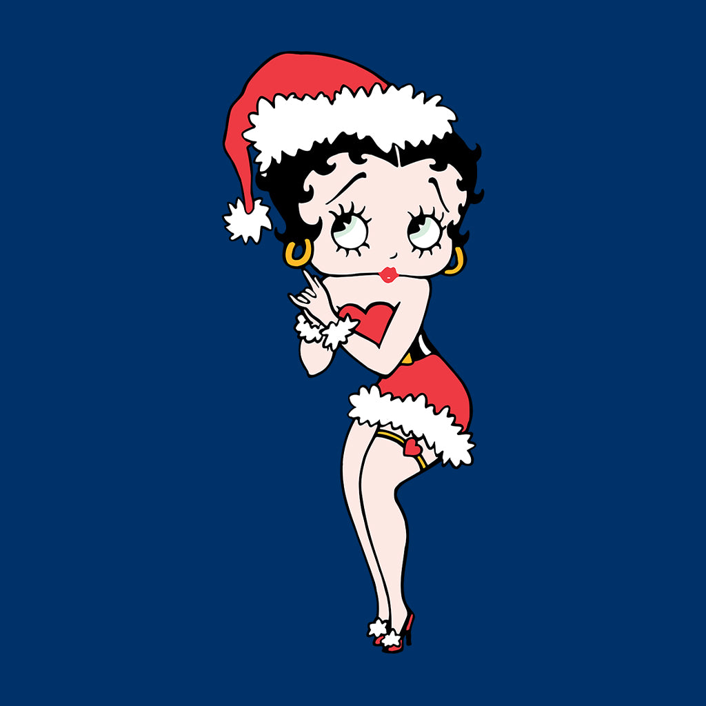 Betty Boop Christmas Wishing Men's T-Shirt-Betty Boop Shop