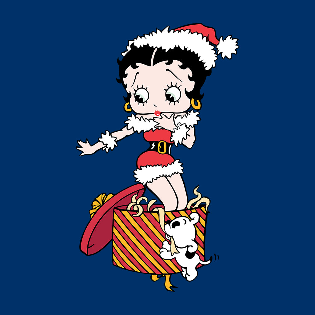 Betty Boop Christmas Packing By Pudgy Men's T-Shirt-Betty Boop Shop