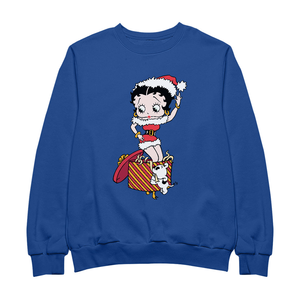 Betty Boop Christmas Box Packed Men's Sweatshirt-Betty Boop Shop