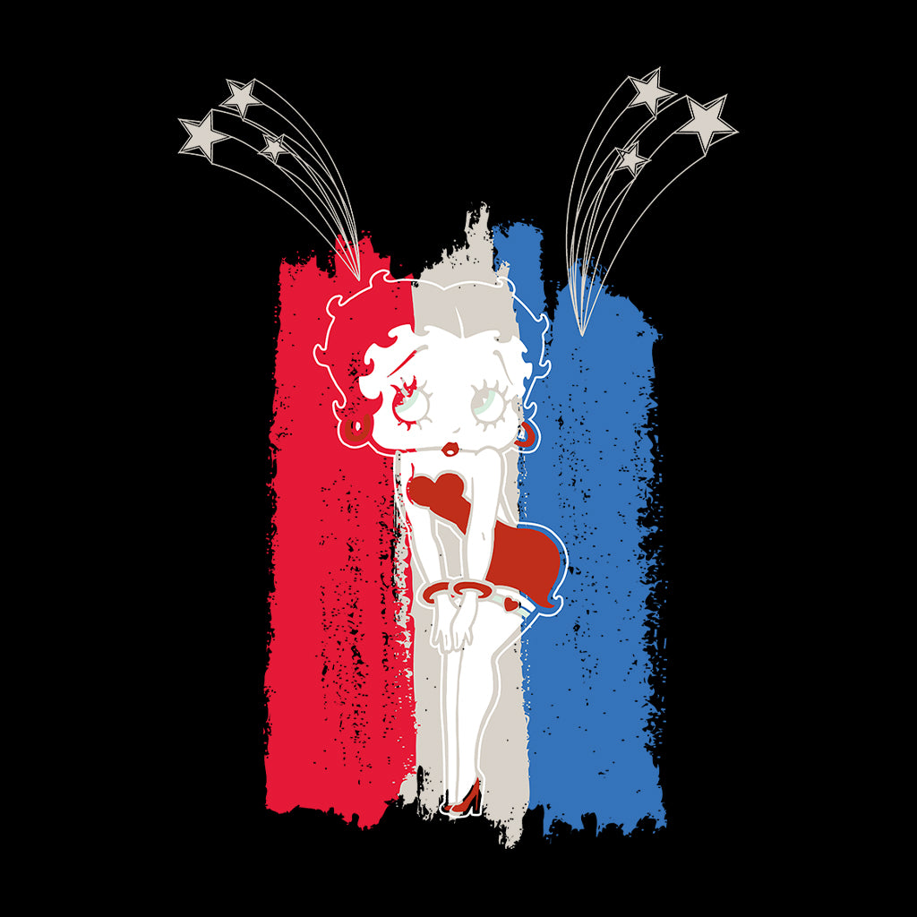 Betty Boop Americana Stars & Flag Kids Hooded Sweatshirt-Betty Boop Shop