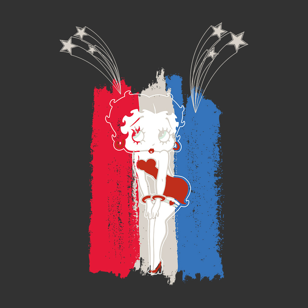 Betty Boop Americana Stars & Flag Kids T-Shirt-Betty Boop Shop