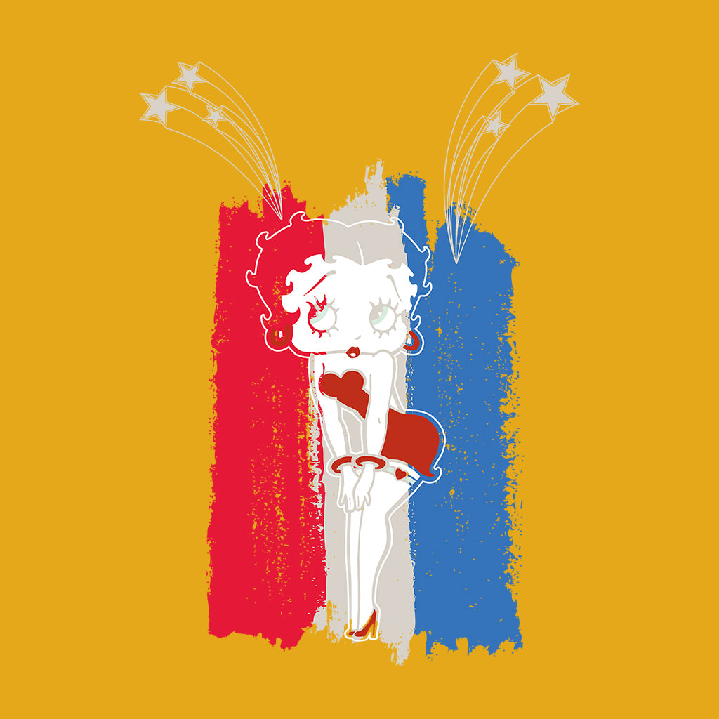Betty Boop Americana Stars & Flag Kids T-Shirt-Betty Boop Shop