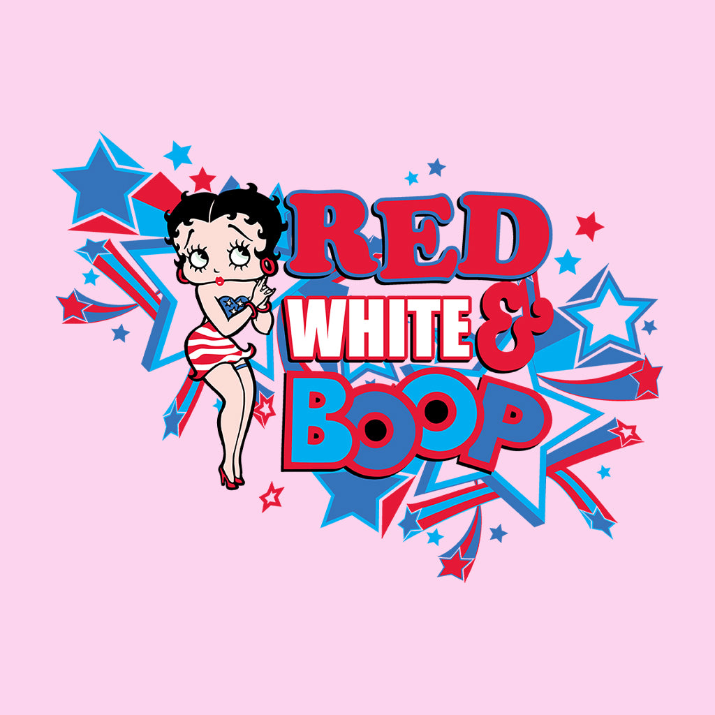 Americana Red White and Boop Women's T-Shirt-Betty Boop Shop