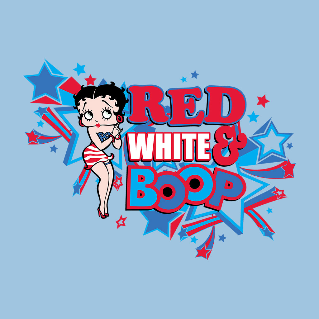 Americana Red White and Boop Women's T-Shirt-Betty Boop Shop
