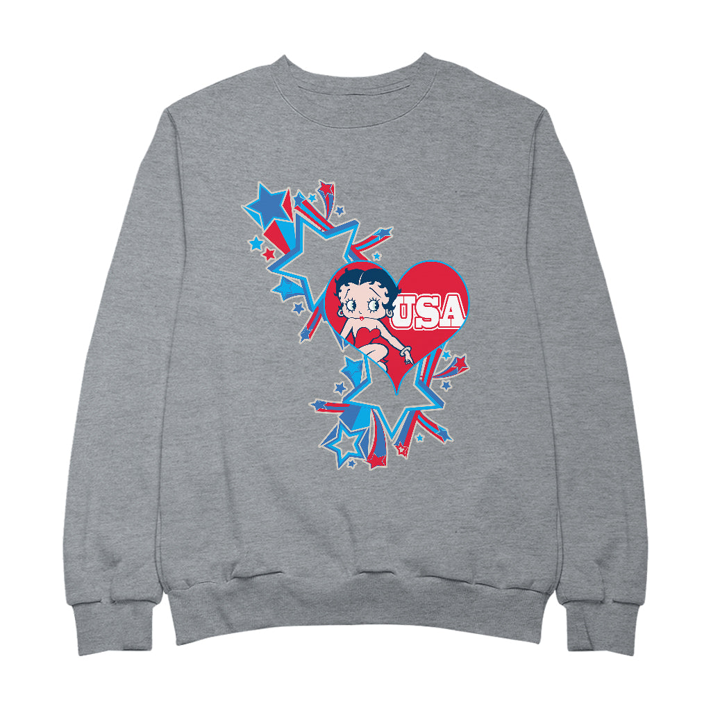Americana USA Stars & Heart Men's Sweatshirt